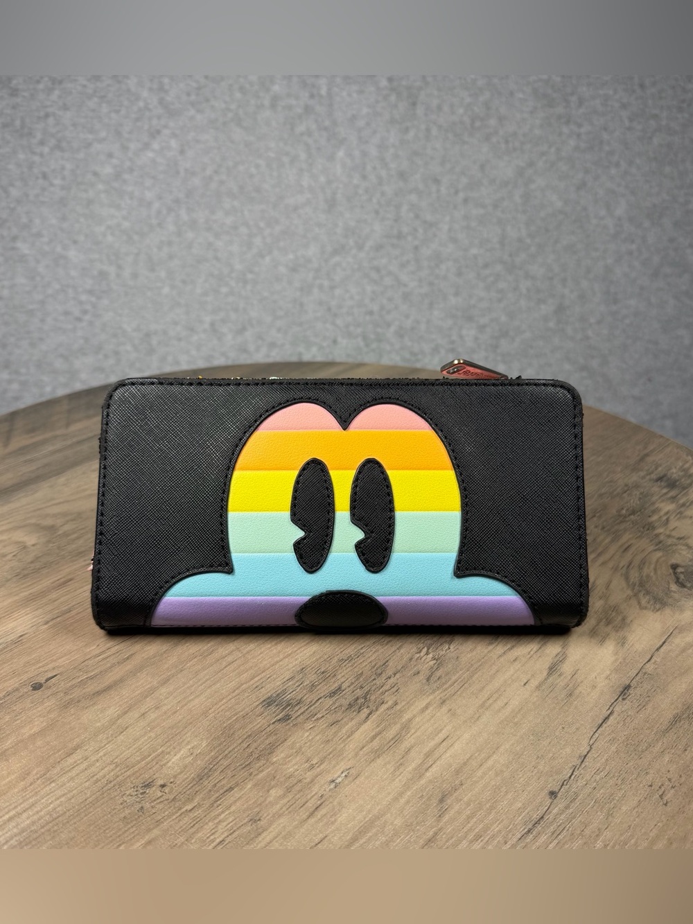 Loungefly Disney Mickey Mouse Pastel Rainbow Zip-Around Wallet